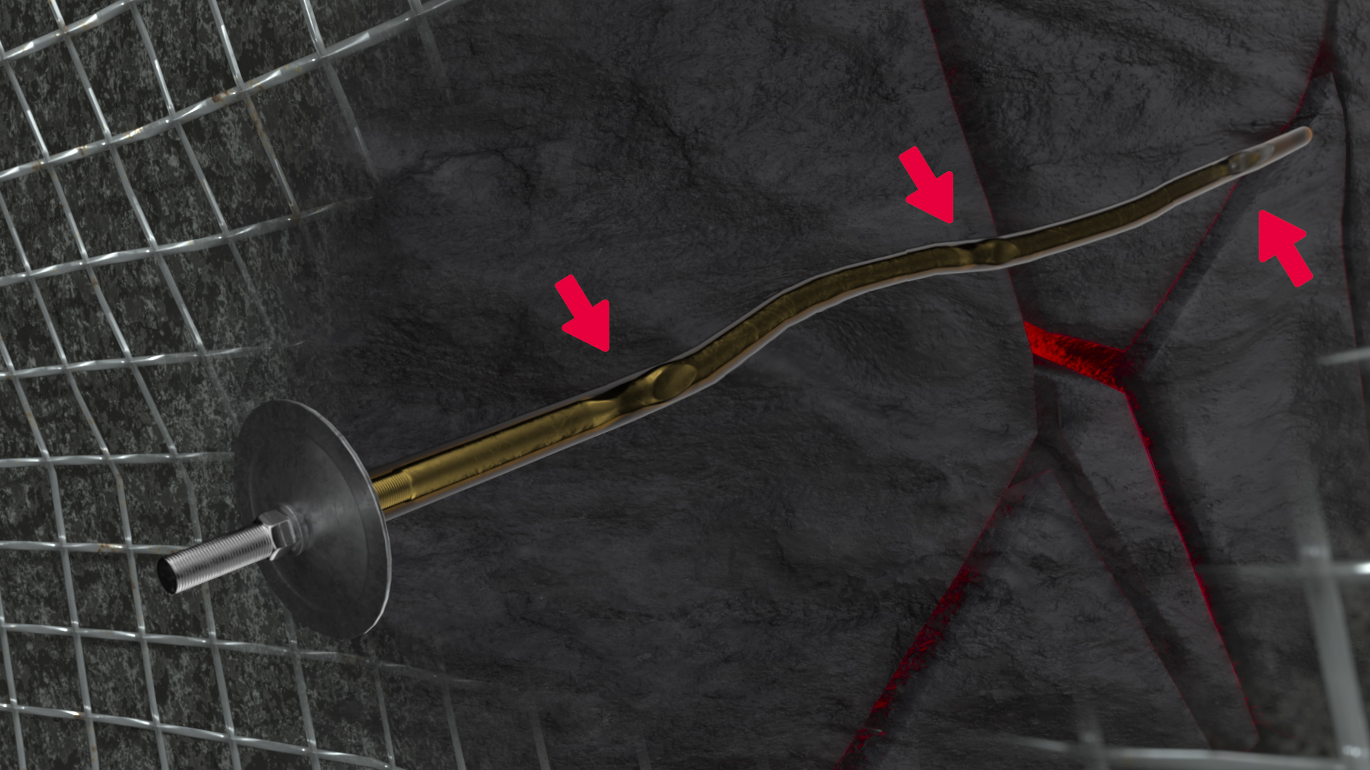 Normet D Bolt Rock Reinforcement animation