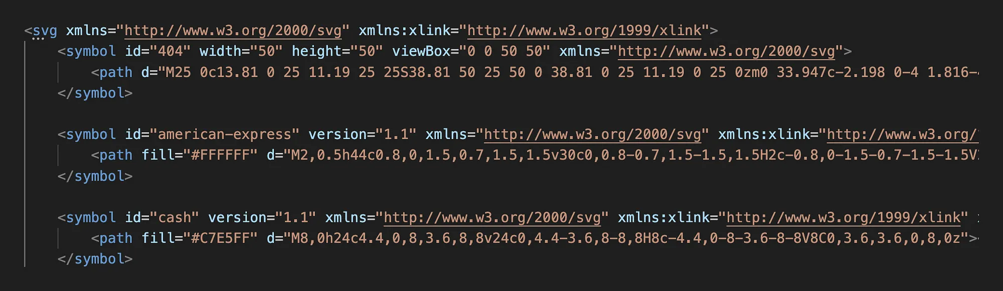 Source code of SVG-Sprite