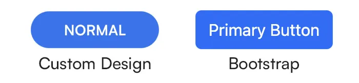 Custom design and Bootstrap primary button