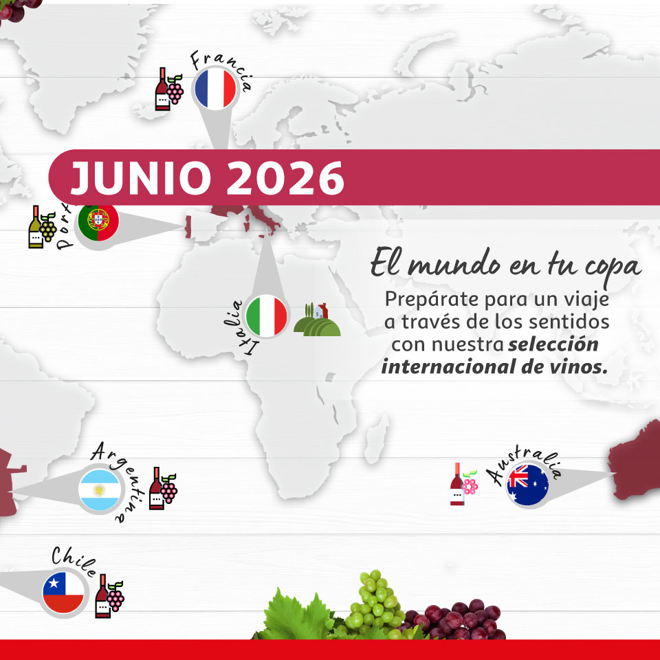 Nuestra selección -Vinos de diferentes países