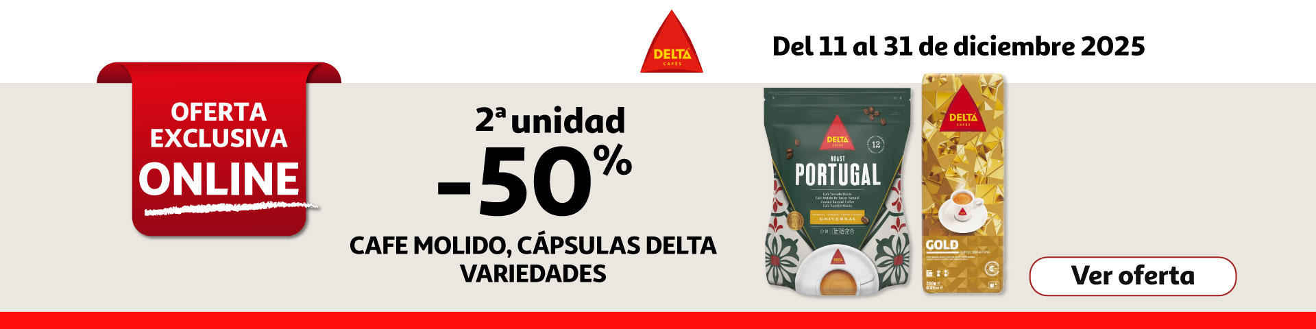 2ª Unid. al 50% - Café Cápsulas DELTA