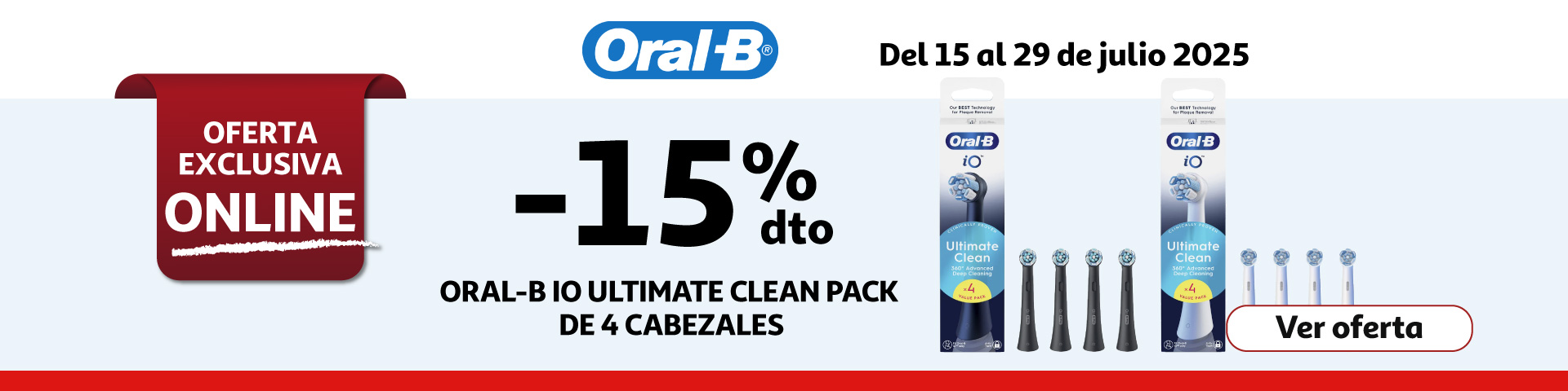 15% Dto. - ORAL-B Pack de 4 recambios 