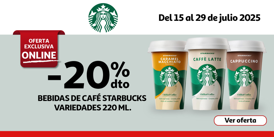 20% Dto. - STARBUCKS Bebidas
