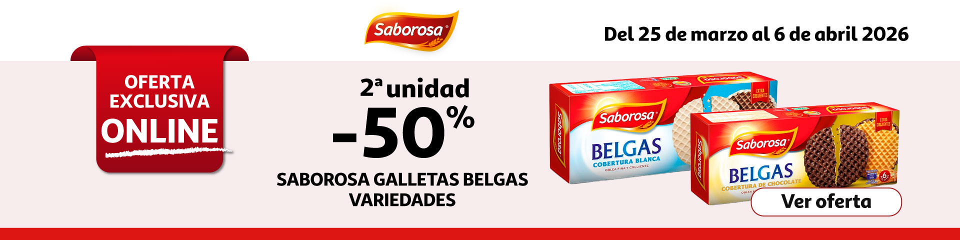 2ª Unid. al 50% - Galletas Belgas Sabrosas