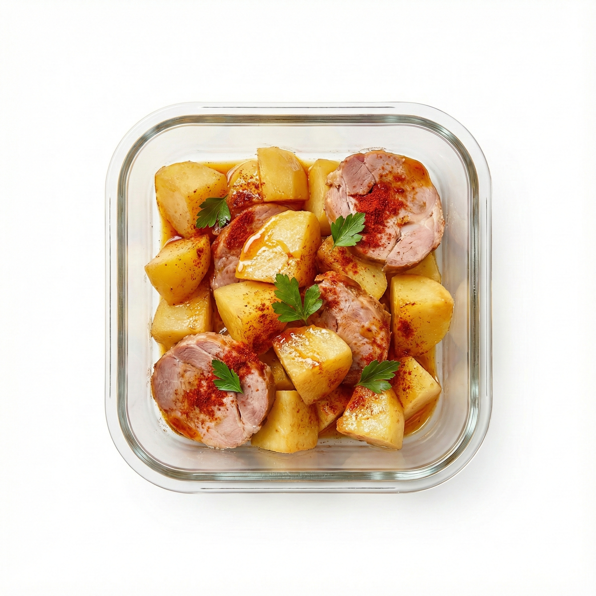 Cachelos con lacón al pimentón