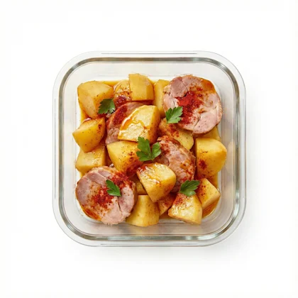 Cachelos con lacón al pimentón