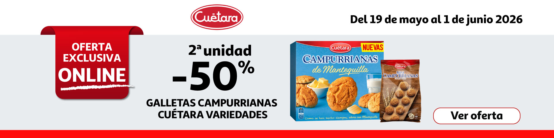 2ª Unid. al 50% - Galletas Campurrianas Cuétara