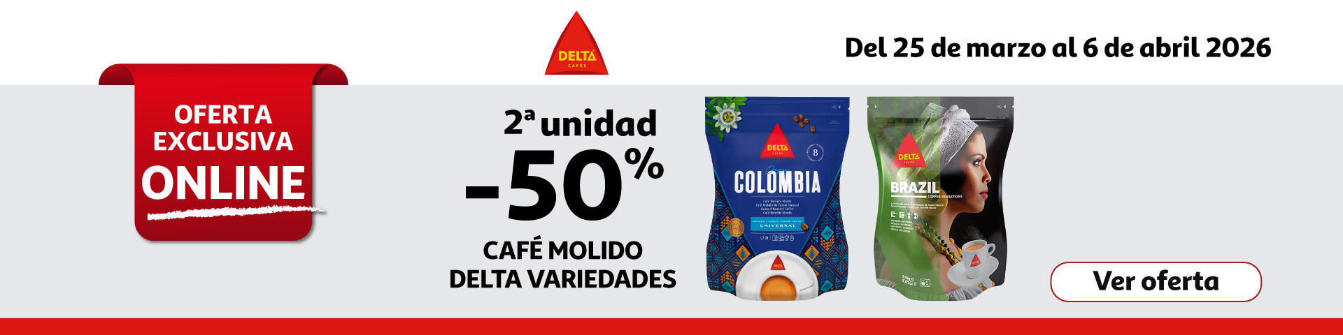 2ª Unid. al 50% - DELTA Cafés molido
