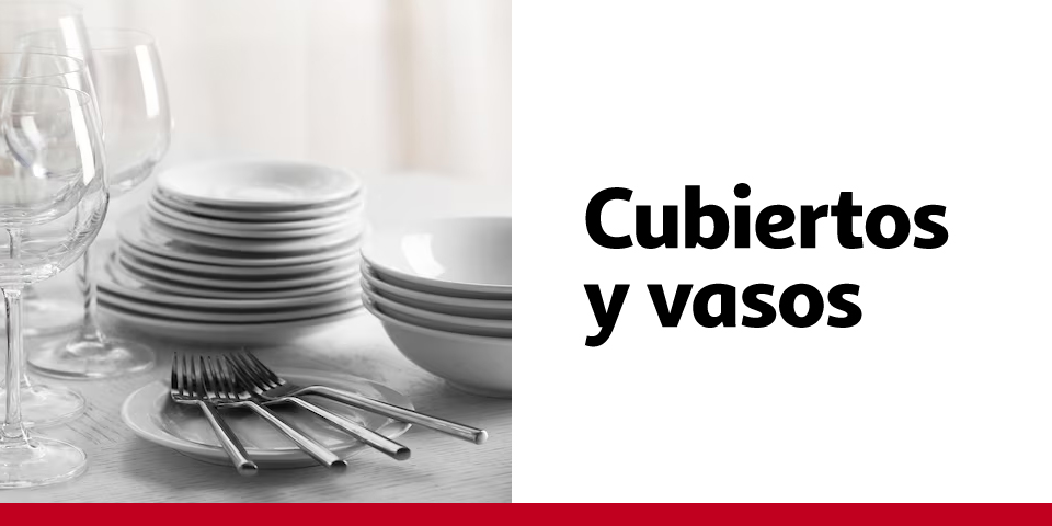 Cubiertos y vasos
