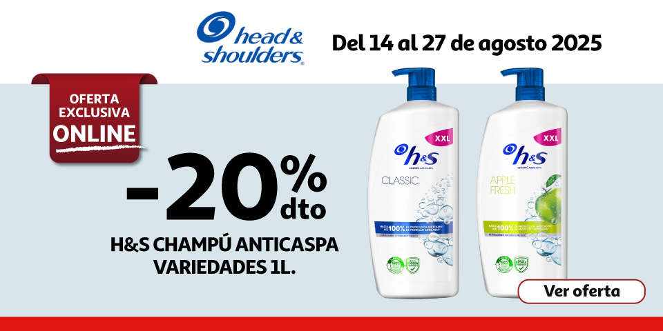 20% Dto. - H&S Champús anticaspa