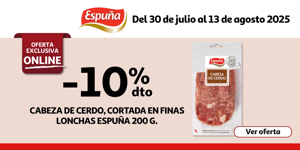 10% Dto. - Cabeza de cerdo ESPUÑA 200 g.