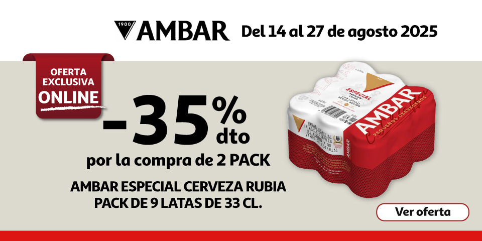 35% Dto. - AMBAR ESPECIAL Cerveza rubia 