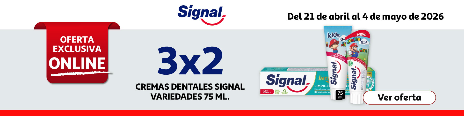 3x2 - Cremas dentales SIGNAL