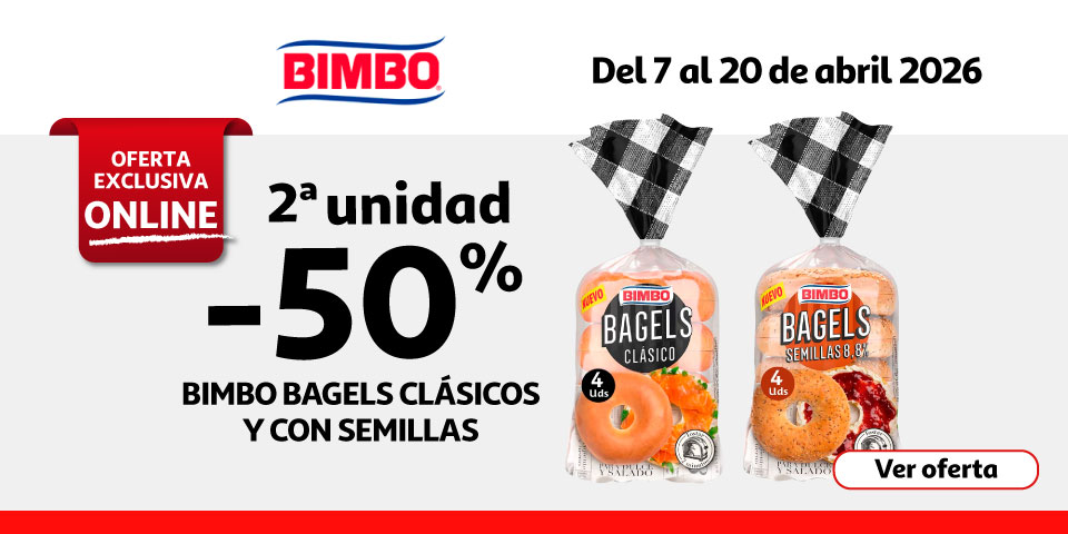 2ª Unid. al 50% - BIMBO Bagels clásicos 