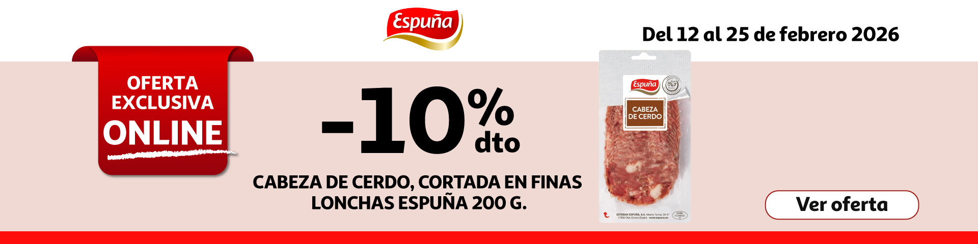 10% Dto. - ESPUÑA Cabeza de cerdo