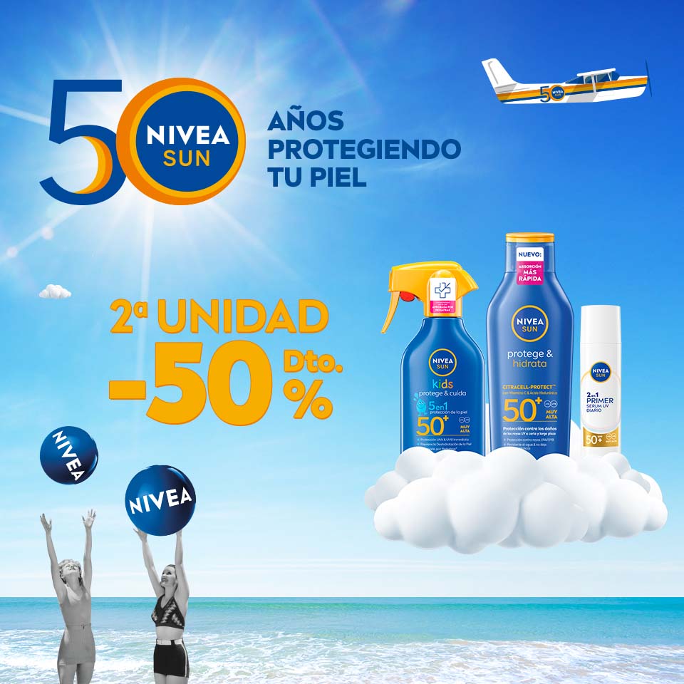 Nivea 2ª unidad al -50%