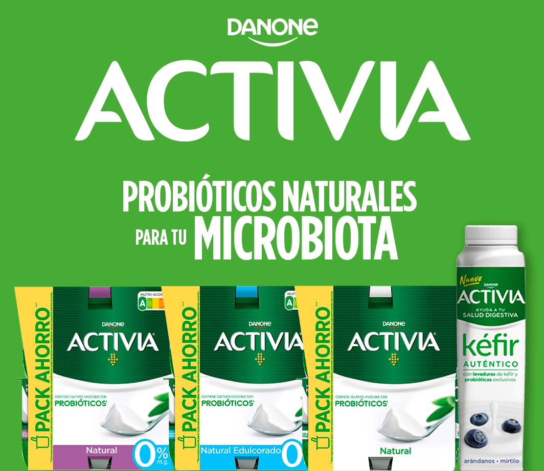 Danone activia probióticos naturales para tu microbiota