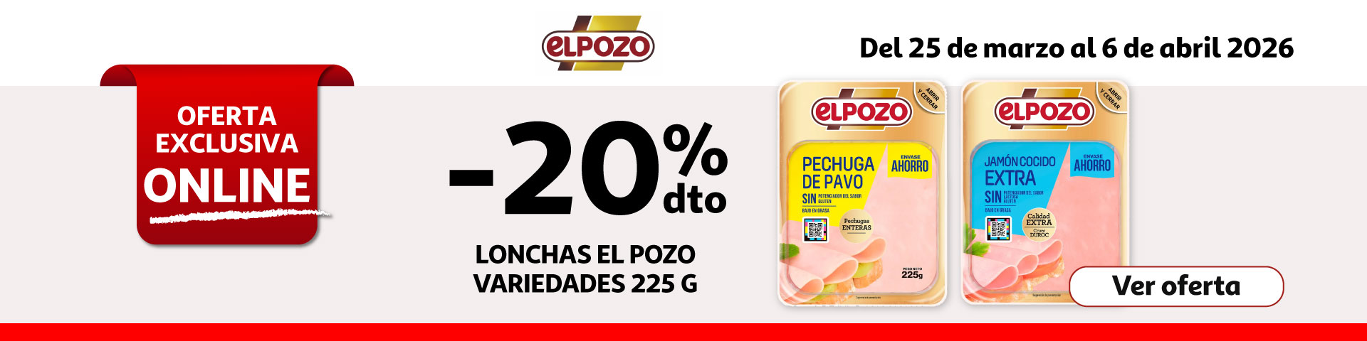 20% dto. - El Pozo en lonchas de 225 g
