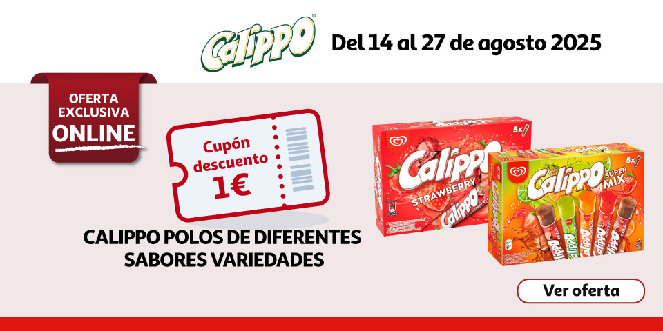 Cupón 1€ - CALIPPO Polos de diferentes sabores