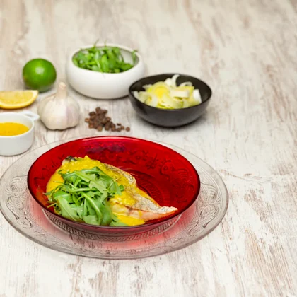 Receta Corvina con Voluté Cítrica