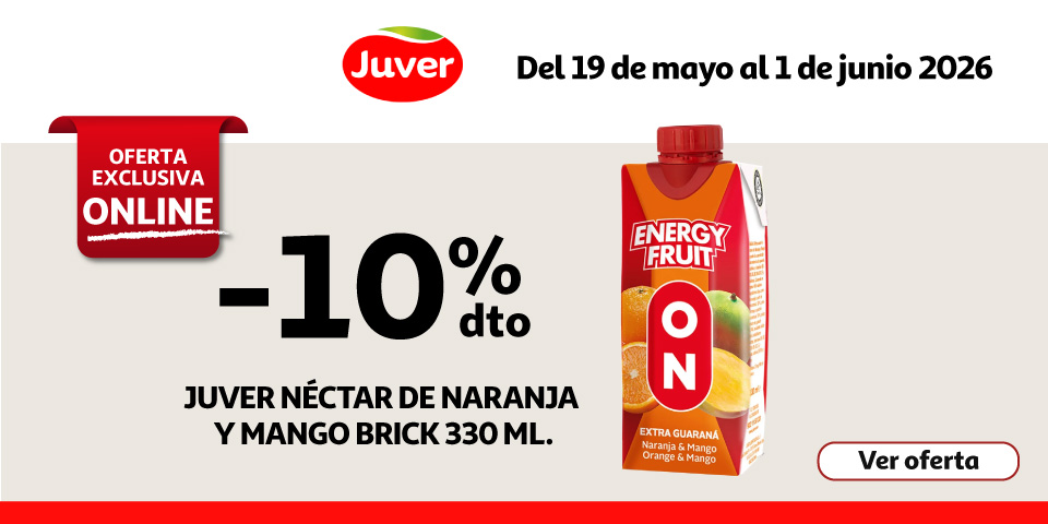 10% Dto. - JUVER Néctar de naranja y mango 