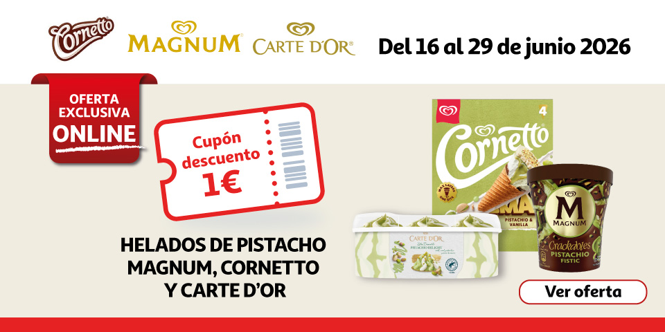 Cupón 1€ - Helados Magnum