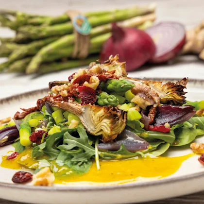 Receta de ensalada tibia de trigueros