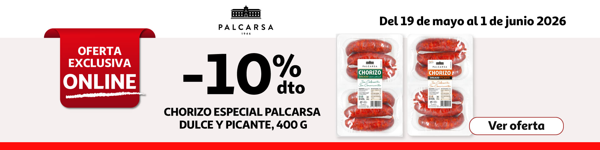10% Dto. - Chorizo especial Palcarsa  