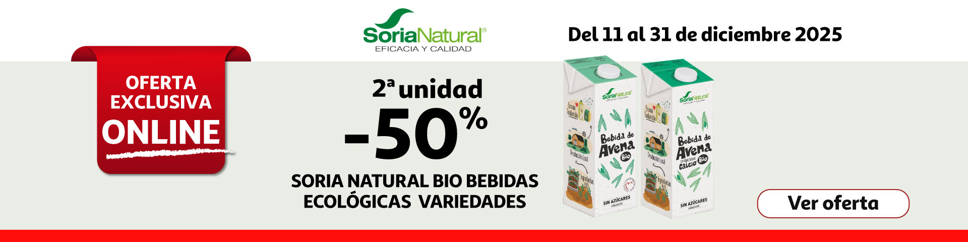 Bebidas Avena Bio SORIA NATURAL 