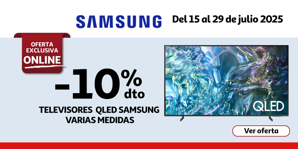 10% - Televisores QLED SAMSUNG 