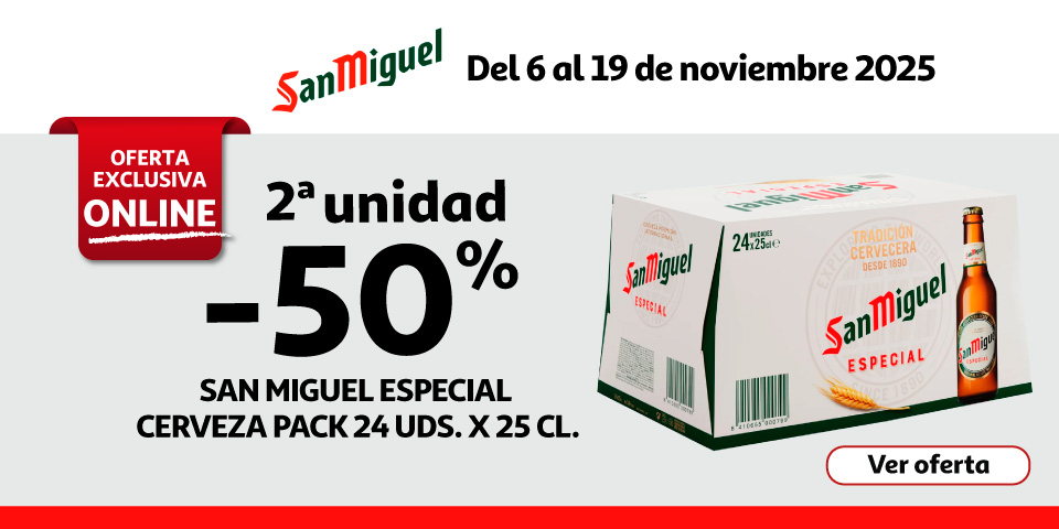 SAN MIGUEL ESPECIAL Cerveza pack 24 uds. x 25 cl.