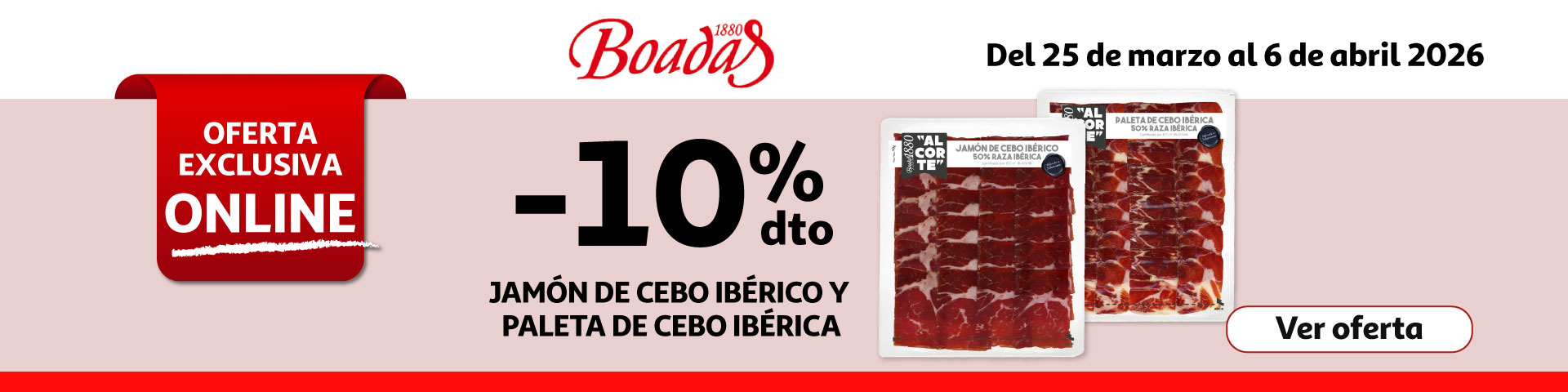 10% dto. - BOADAS Jamón y paleta 