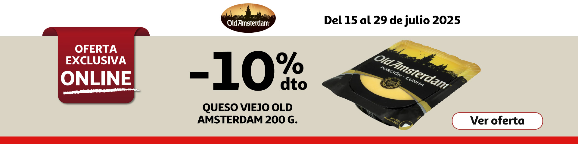 10% Dto. - Queso viejo OLD AMSTERDAM 200 g.