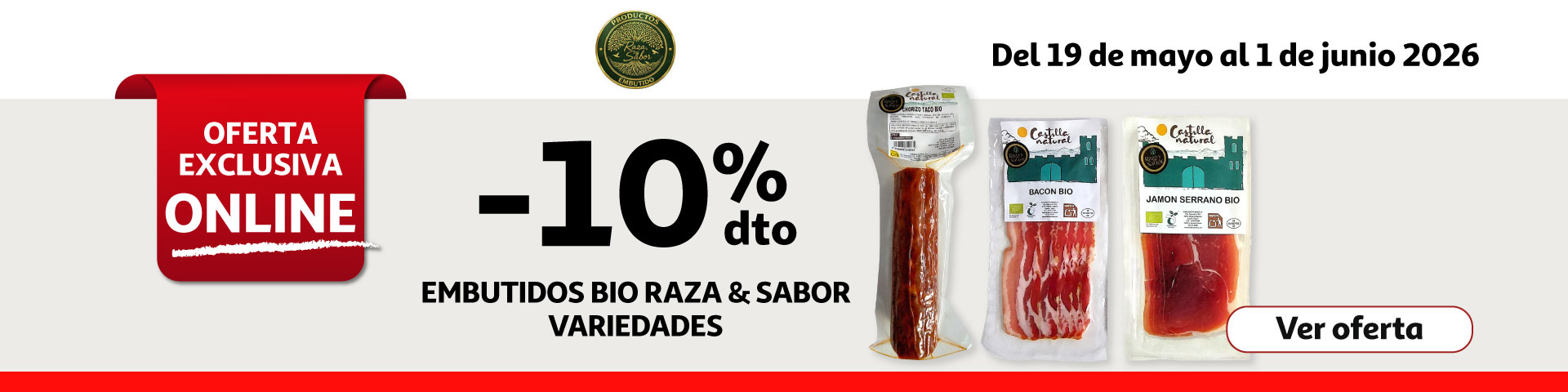 10% Dto. - Embutidos BIO - Raza & Sabor