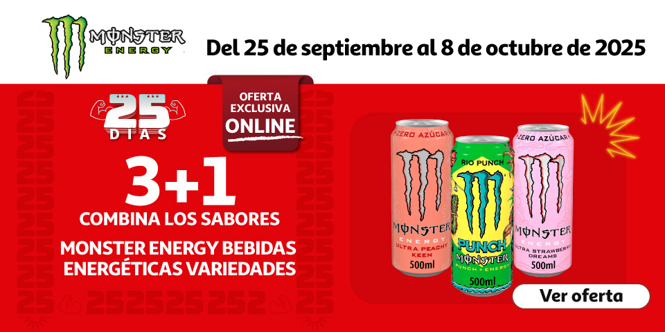 MONSTER Energy - 3+1 Combina los sabores que quieras 