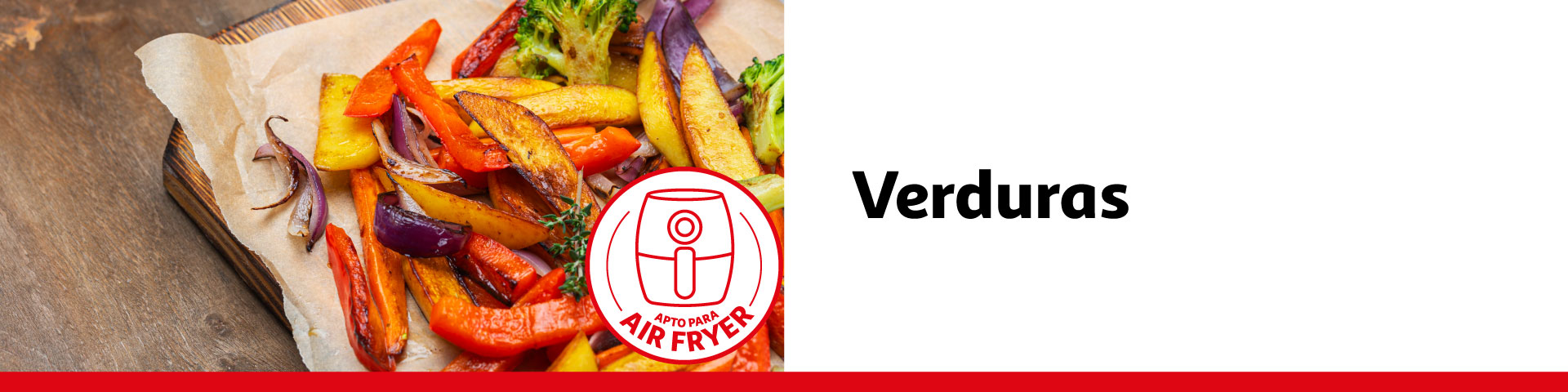 Verduras para freidora de aire