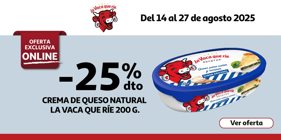 25% Dto. - LA VACA QUE RÍE Crema de queso natural
