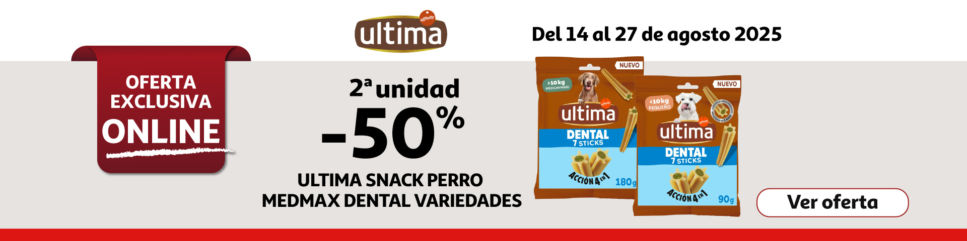 2ª al 50% - ULTIMA Snacks dentales perros