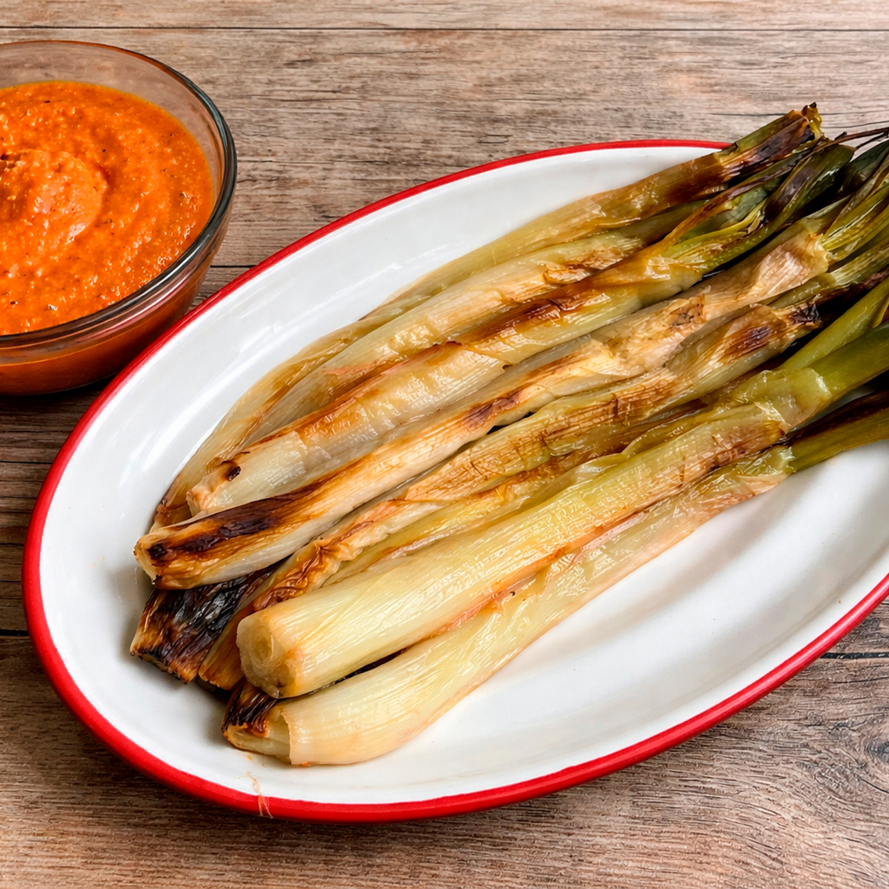 Calçots con Salsa Romesco Casera