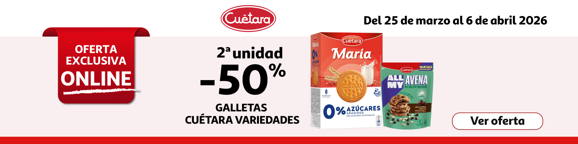 2ª Unid. al 50% - CUETARA Galletas 