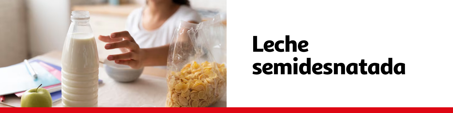 Leche semidesnatada