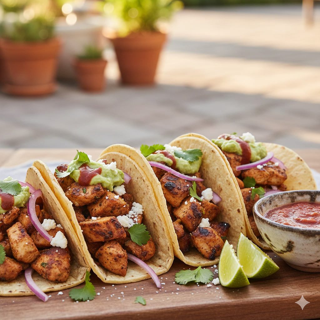 Tacos saludables de pavo