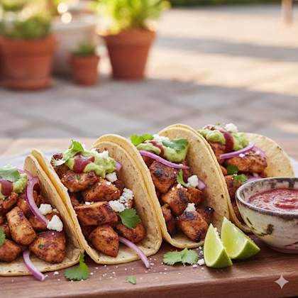 Tacos saludables de pavo
