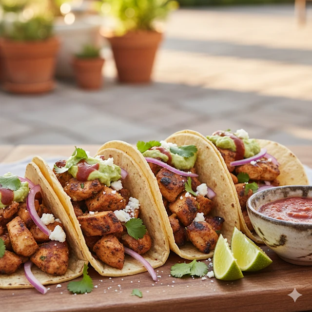 Tacos saludables de pavo