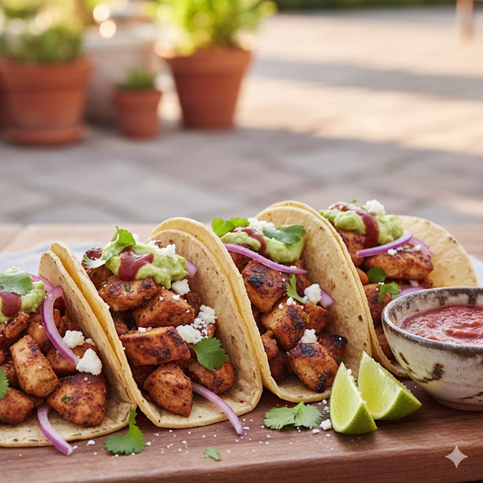 Tacos saludables de pavo