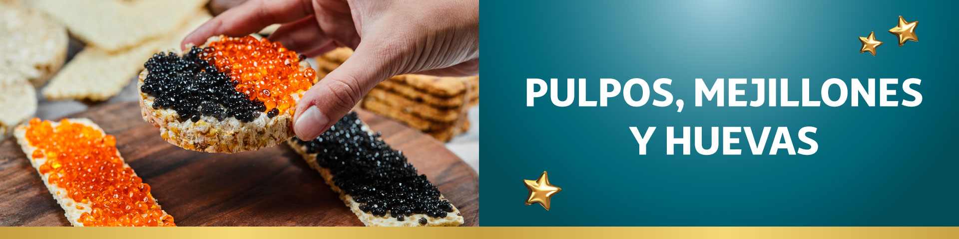 Pulpos, mejillones, huevas y otras tapas