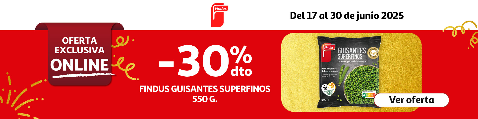 30% Dto. - FINDUS Guisantes superfinos