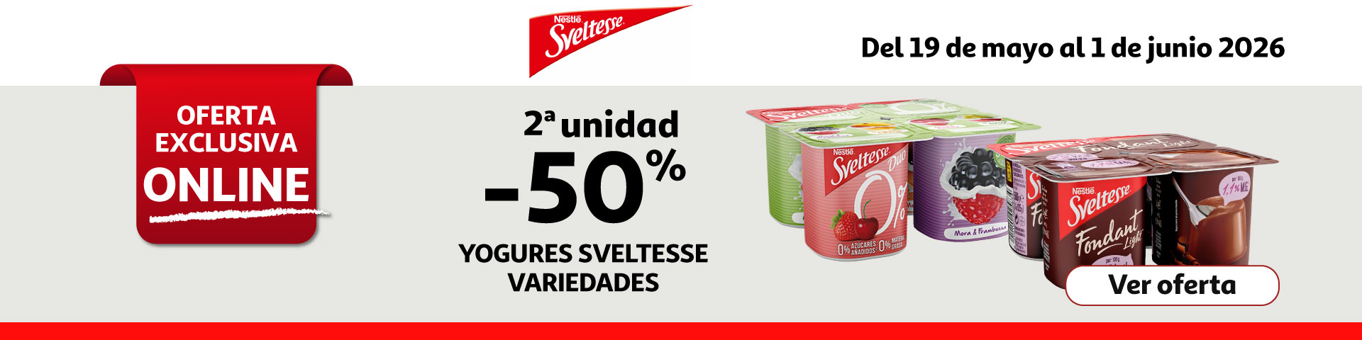 2ª Unidad al 50% - Yogures SVELTESSE
