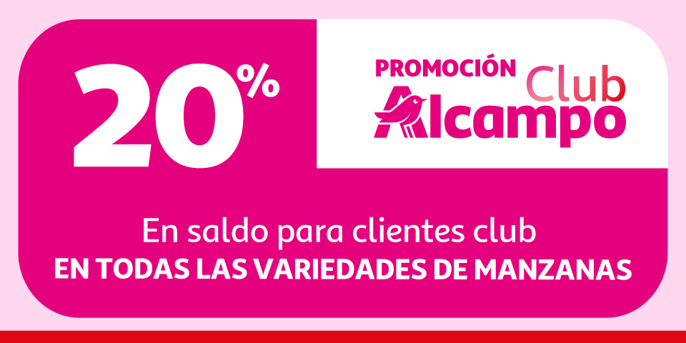20% en saldo en Manzanas con el Club