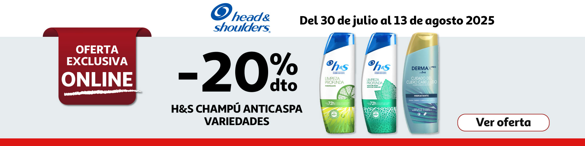 20% Dto. - H&S Derma Champús